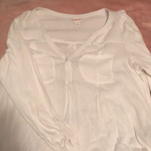 A long sleeve white top from Target